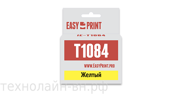 Картридж EasyPrint IE-T1084 для Epson Stylus C91/CX4300/TX106/TX117, желтый, с чипом