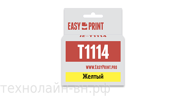Картридж EasyPrint IE-T1114 для Epson Stylus Photo R390/RX690, желтый, с чипом