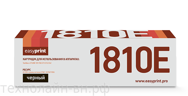 Тонер-картридж EasyPrint LT-1810 для Toshiba e-STUDIO 181/ 182/ 211/ 212/ 242 (24500 стр.)