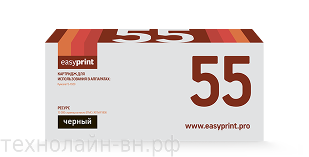 Тонер-картридж EasyPrint LK-55 для Kyocera FS-1920 (15000 стр.) черный